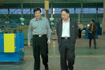 省经济和信息化委员会邓国强副主任调研精功科技